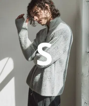 casper john 페더 드라이버 니트 화이트 S