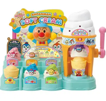 빙글빙글 퐁! 말하는 플레이버 호빵맨 소프트 아이스크림 가게 박스 포함