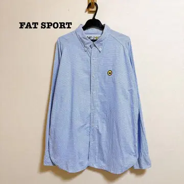 FAT SPORT 버튼 다운 보더 셔츠 XL