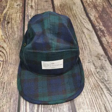 DL HEADWEAR 그린 체크 캡