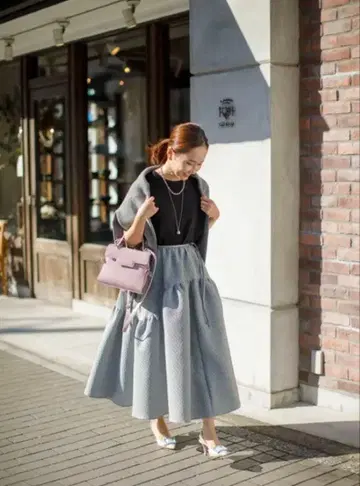 bluelea 자카드 스커트