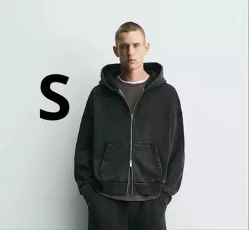 zara 워시 가공 지퍼 사양 후디