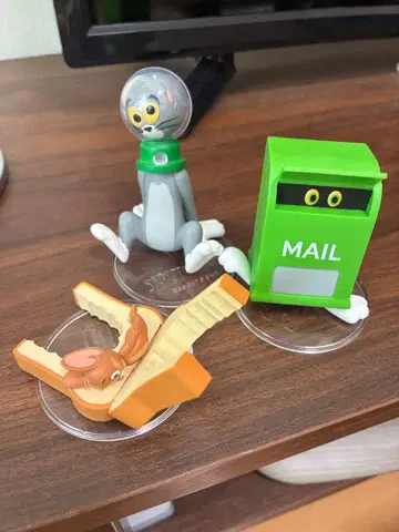 톰과 제리 피규어 3개 세트 세븐일레븐 해피 복권 A상