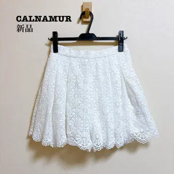 새상품 CALNAMUR 플라워 레이스 퀼로트