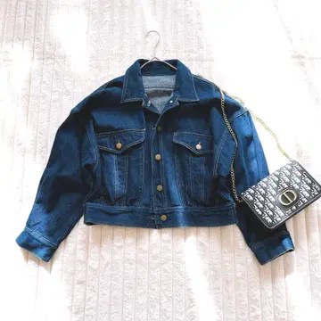 레이 카즌 데님 자켓 다크 블루 Free