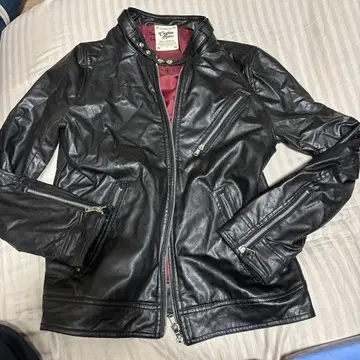 Confirm Riders 블랙 가죽 라이더 자켓 M 사이즈