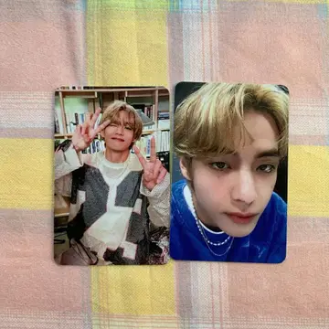 BTS 태태 V Layover 사전 녹화 트레이딩 카드 2장