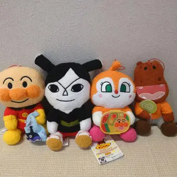 호빵맨 코로후와 봉제 인형 4개 세트