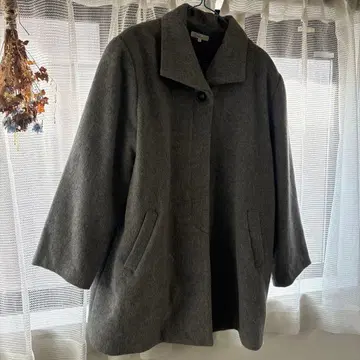 Curve 그레이 롱 코트 17BR