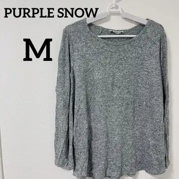 새상품급 PURPLE SNOW [ M ] 그레이 긴팔 상의 가을 옷 심플