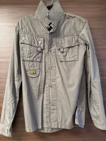 [ 미사용품 ] Gstar Raw 그레이 긴팔 셔츠