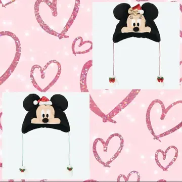 디즈니 크리스마스 팬캡 미키 미니