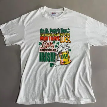 90s 미국산 Hanes 50/50 맥주 티셔츠