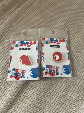 오사카 간사이 만박 EXPO 2025 코먀쿠 코먀쿠 핀 배지 2개 세트