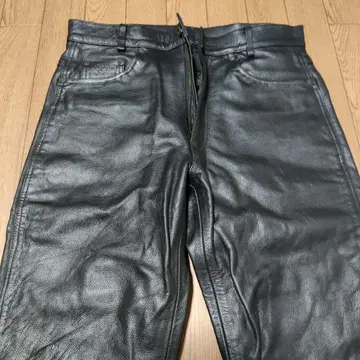 소 가죽 가죽 블랙 팬츠