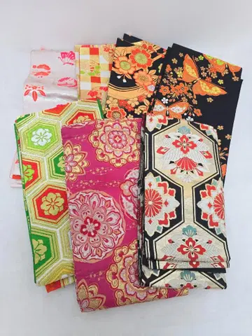 시치고산 오비 7점 묶음 판매 후쿠로 오비,