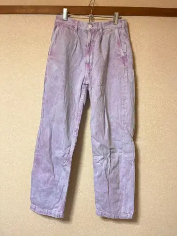 연보라 타이다이풍 스트레이트 청바지 RHM