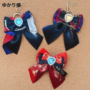 킹블 리본 백참 머리핀 유카리 님