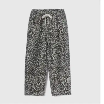 허리 개더 Canvas 스트레이트 팬츠