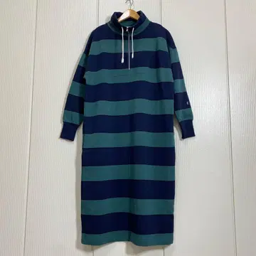 새상품급 F.McREGOR 보더 하프 지퍼 라거 롱 원피스