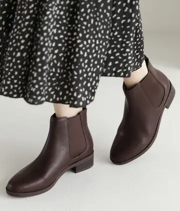 글로벌 워크  발수 사이드 고어 부츠 M 사이즈 다크 브라운