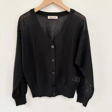 Apuweiser-riche 시어 가디건 긴팔 V넥