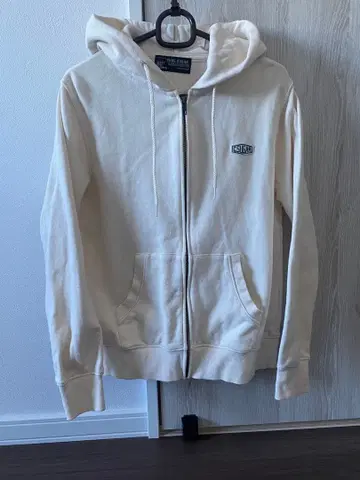 CUBE SUGAR 풀 집업 후드티 화이트