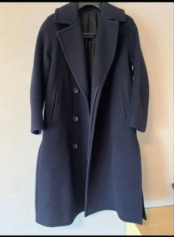 CURRENTAGE 네이비 코트