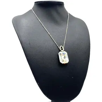 스와로브스키 목걸이 초커 크리스탈 실버 펜던트
