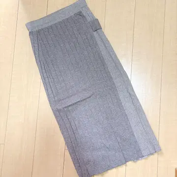 Jena 제나 에스파스멜베유 리브 그레이 타이트 스커트