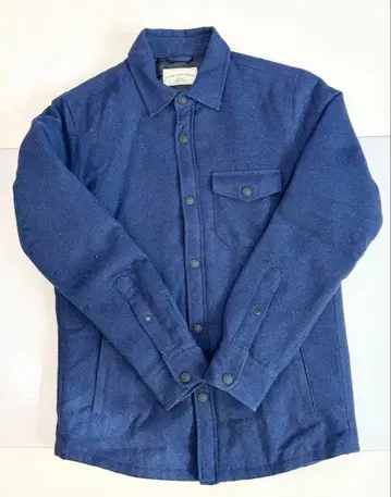 [ nano universe ] 다운 셔츠 / 울 셔츠 자켓 / 네이비