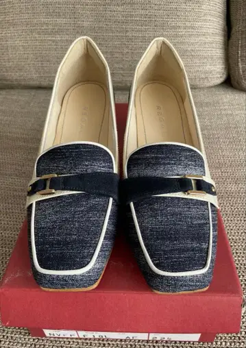 REGAL 네이비 로퍼 펌프스