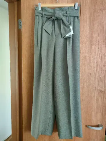 HUMAN WOMAN 벨트 포함 와이드 팬츠