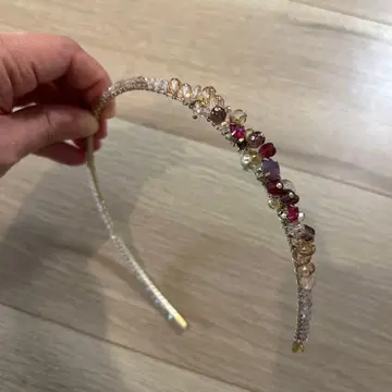 컴플렉스 비즈 머리띠 헤어 액세서리