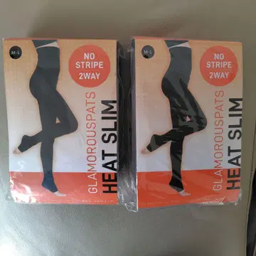 새상품 미사용 글래머러스 팻츠 히트 슬림 M~L 2세트