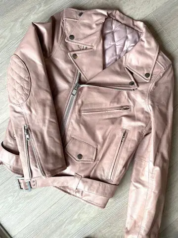 라이더 자켓 더스티 핑크 사이즈