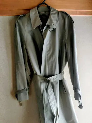 그레이 스텐카라 코트 벨트 포함