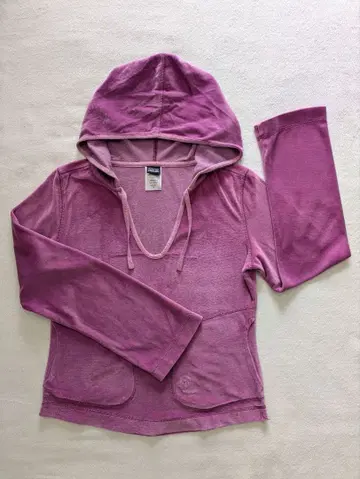 Patagonia 리듬 벨로아 핑크 퍼플 후드티 S