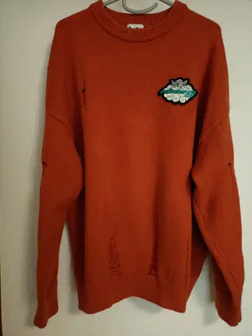 토모얀 콜라보 데미지 가공 니트