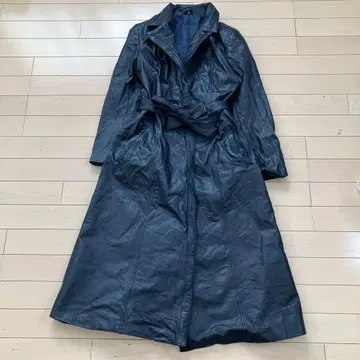 11.12 가죽 코트 네이비 9