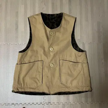 엔지니어드 가먼츠 오버 베스트 S 사이즈 레오파드 무늬 안감 베스트