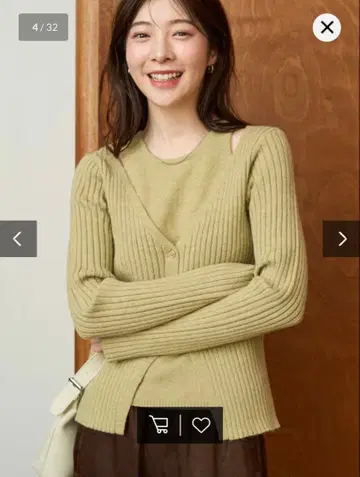 레이어드 버튼 니트 가디건 풀오버 [ 한정판 전개 ]