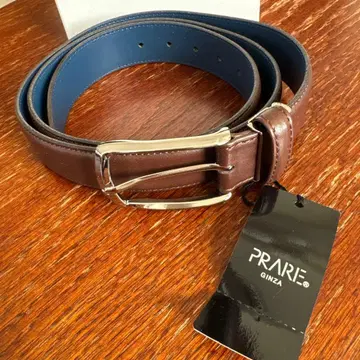 PRARE 프렐 긴자 가죽 벨트 브라운 미사용 새상품 택 포함