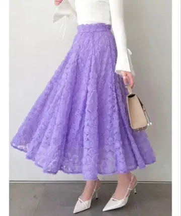 dazzlin 스커트 모티브 볼륨 플레어 스커트