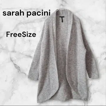 사라파치니 모헤어 혼방 그레이 가디건 이탈리아제