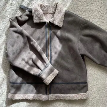 페이크 무스탕 플라이트 자켓