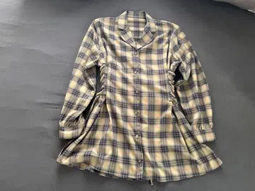 jouetie 체크 무늬 사이드 레이스업 원피스 쥬에티