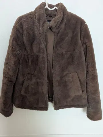 ZARA 브라운 플리스 자켓