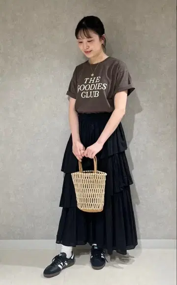 JOURNAL STANDARD relume 코튼 보일 레이어드 스커트