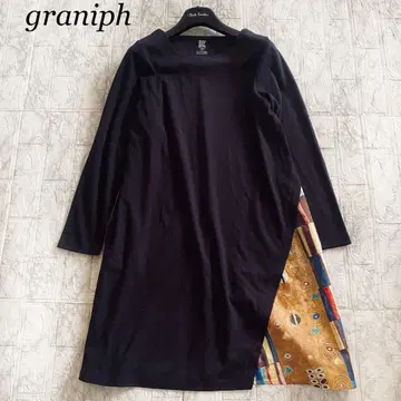 그라니프 원피스 클림트 콜라보 A라인 블랙 긴팔 KLIMT